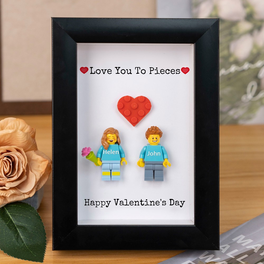 Custom Couple Tiny Figure Frame Valentine's Day Gift