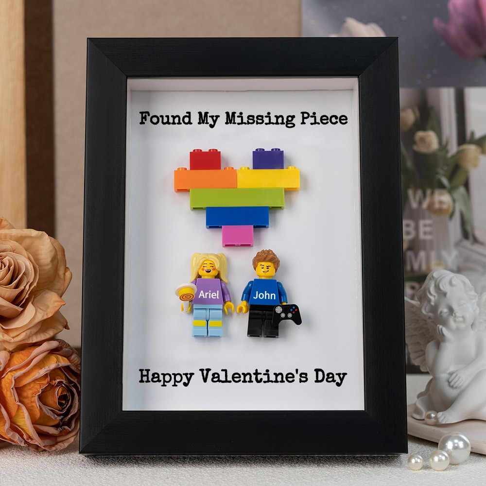 Custom Couple Tiny Figure Frame Valentine's Day Gift