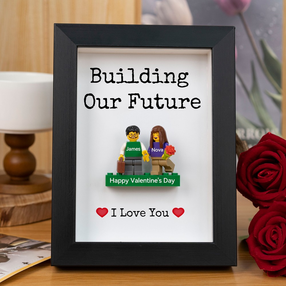 Custom Couple Tiny Figure Frame Valentine's Day Gift