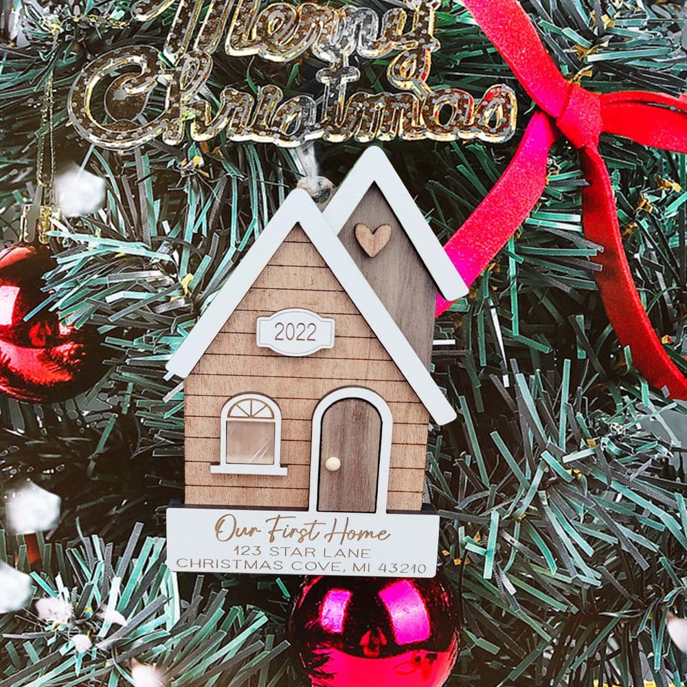 Personalised Our First Home Christmas Ornament New Home Christmas Gift