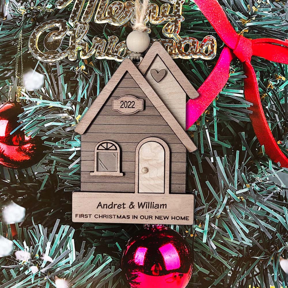 Personalised Our First Home Christmas Ornament New Home Christmas Gift