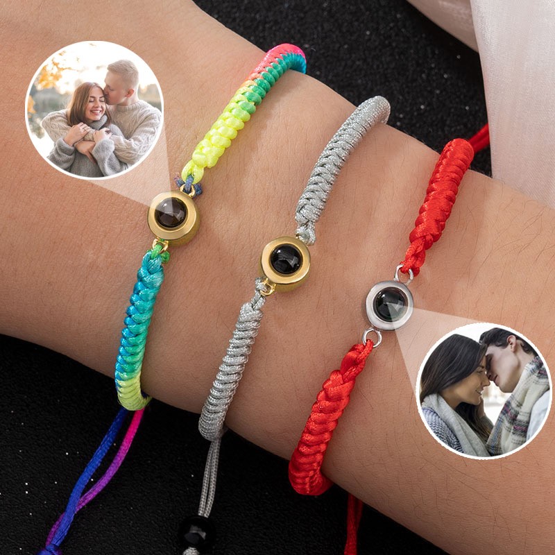 Personalised Photo Bracelet for Girlfriend Birthday Christmas Gift for Her