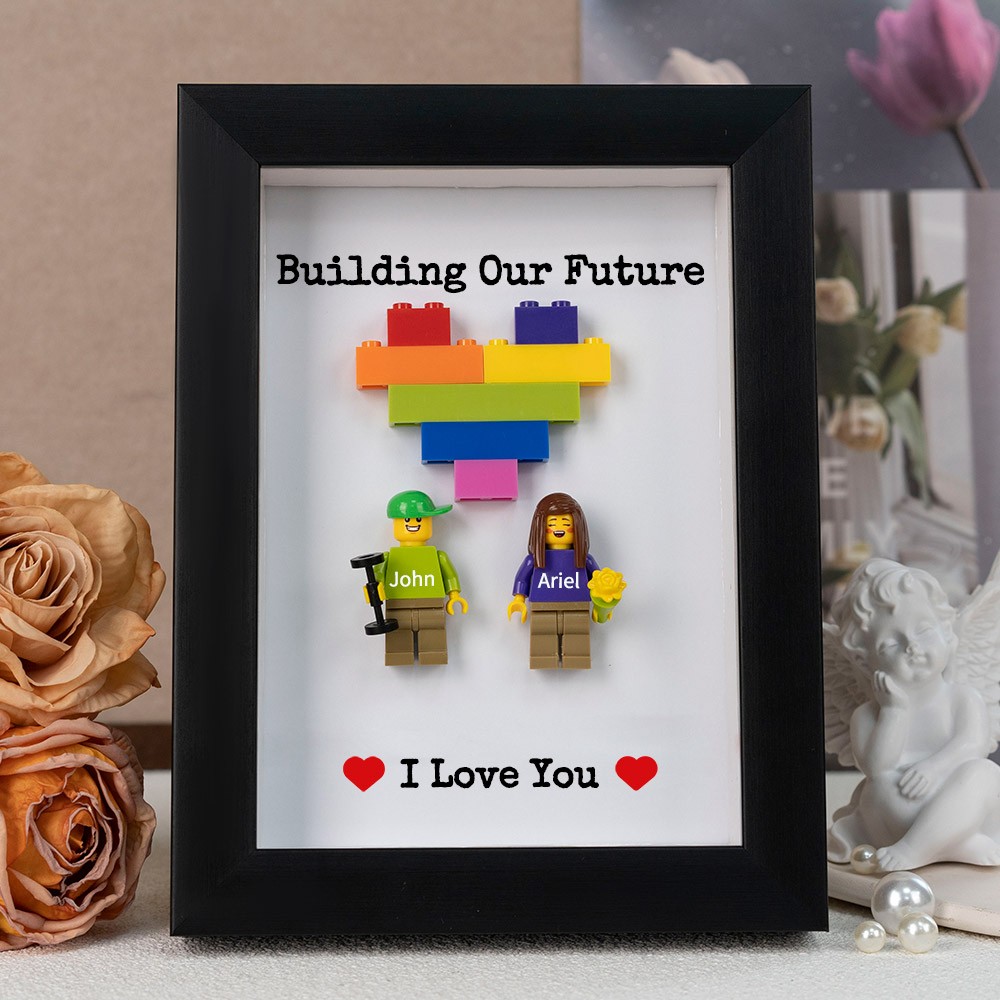 Custom Couple Tiny Figure Frame Valentine's Day Gift
