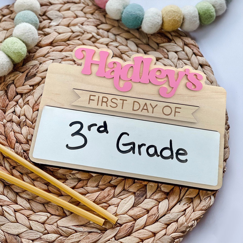 Reusable First and Last Day of School Sign Preschool Kindergarten First Day Photo Prop Keepsake Gifts for Kids