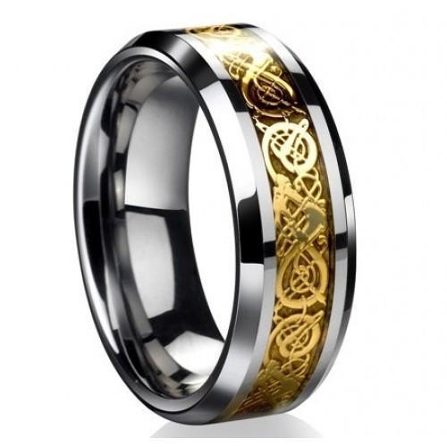 S925 Sterling Silver Dragon's Breath | Steel Viking Ring