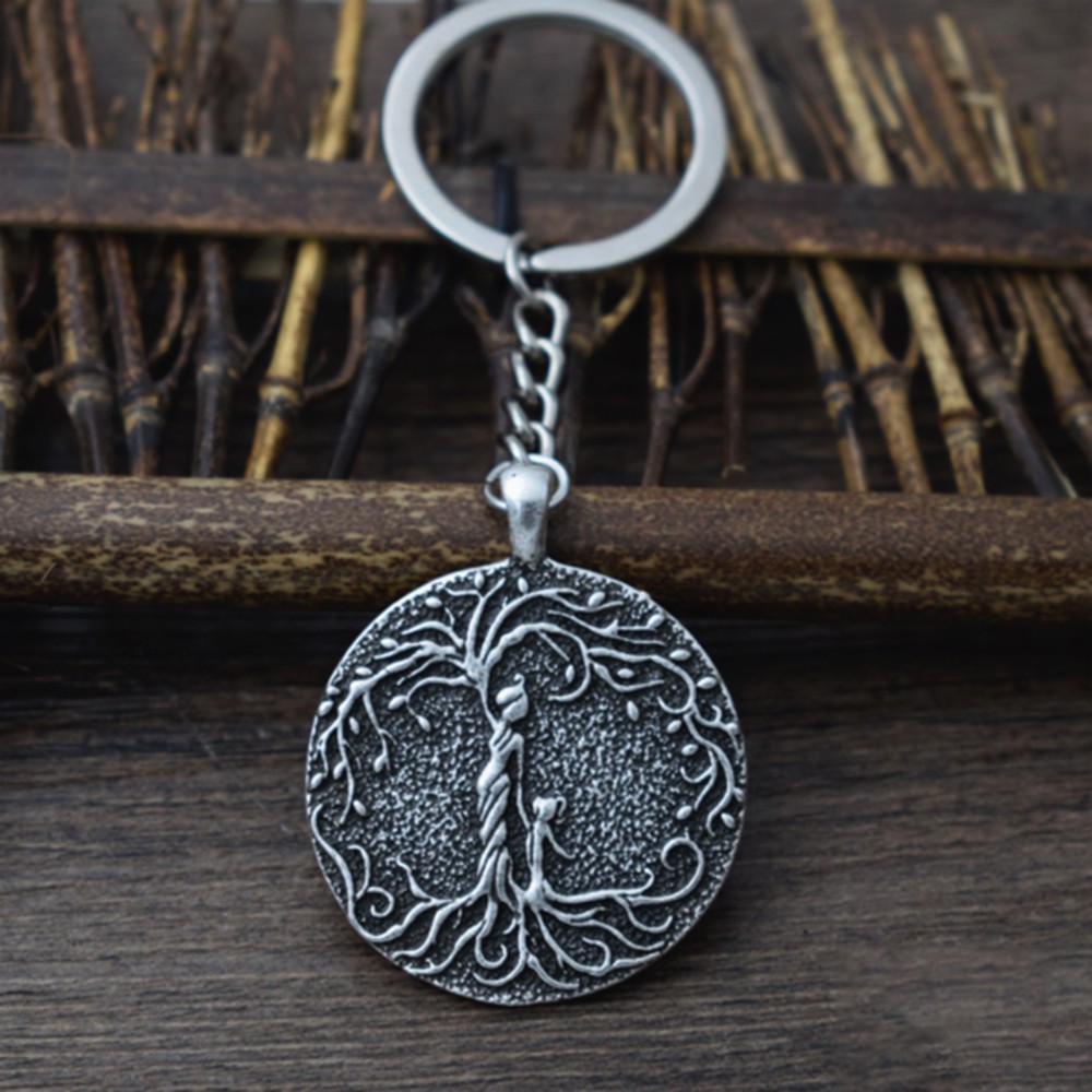 Mum & Daughter 'tree Of Life' Pendant Keychain