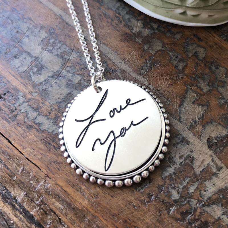 Handwritten Message Necklace