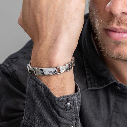 Men's Engraved Bracelet