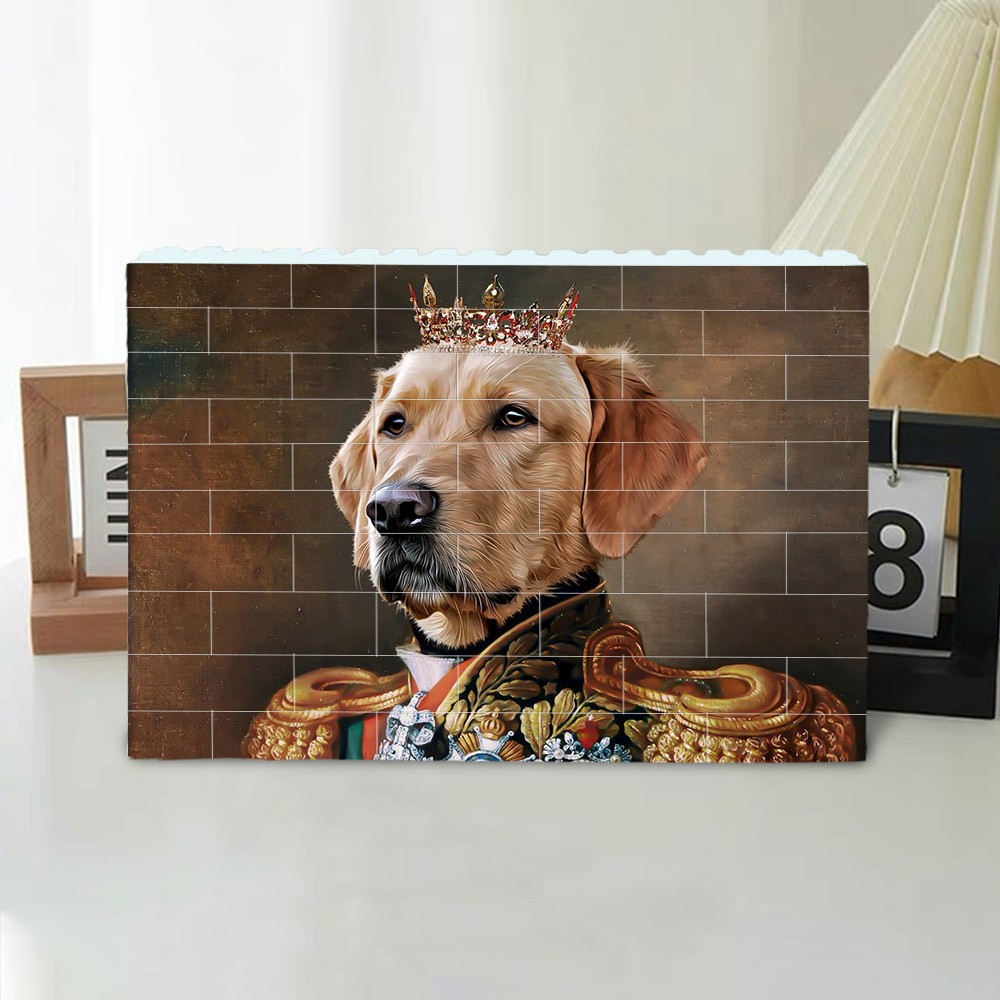 Pet Lover Personalised Brick Puzzles Custom Pet Portrait Valentine's Day Gift for Girlfriend Pet Gift