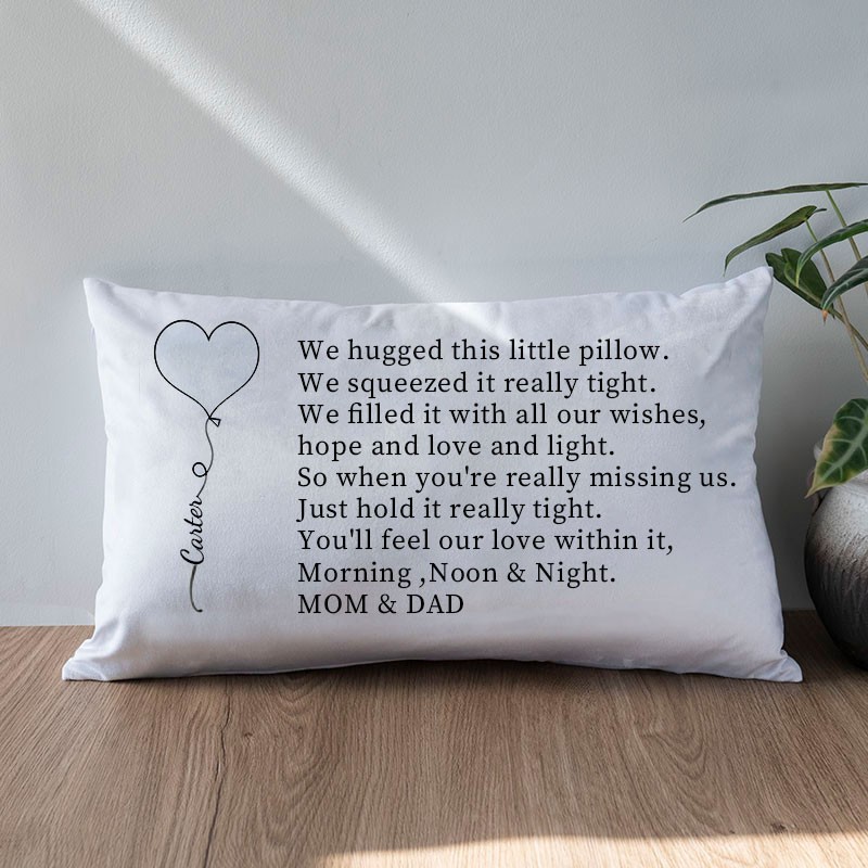 Personalised Engraved Family Pillow