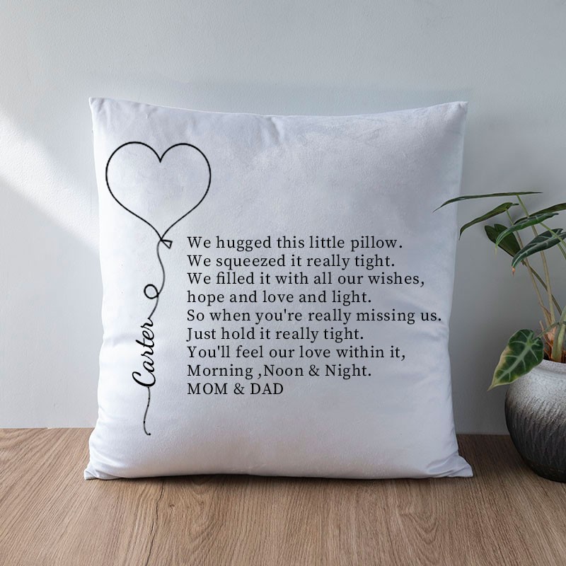 Personalised Engraved Family Pillow