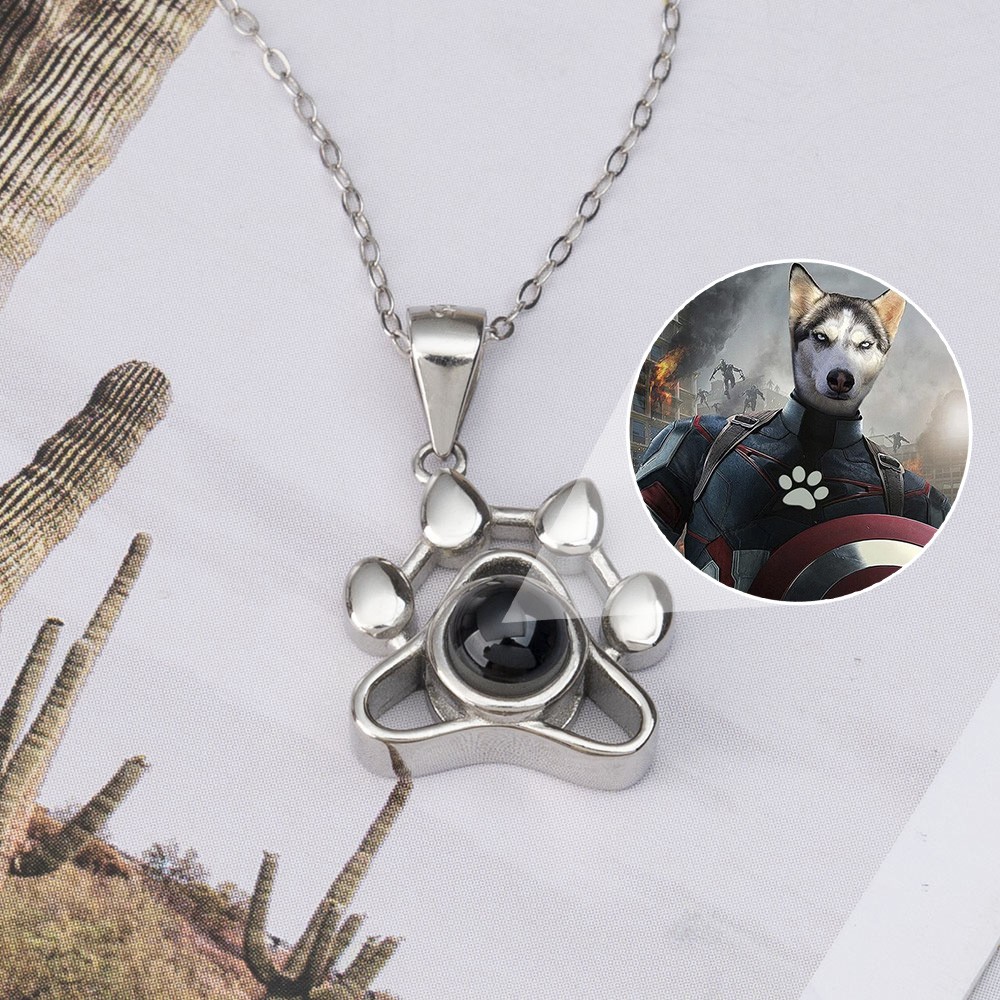 Personalised Pet Photo Projection Necklace