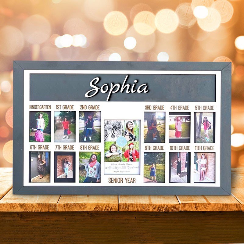 Personalised 3D K-12 School Years Photo Frame Back to School Gifts