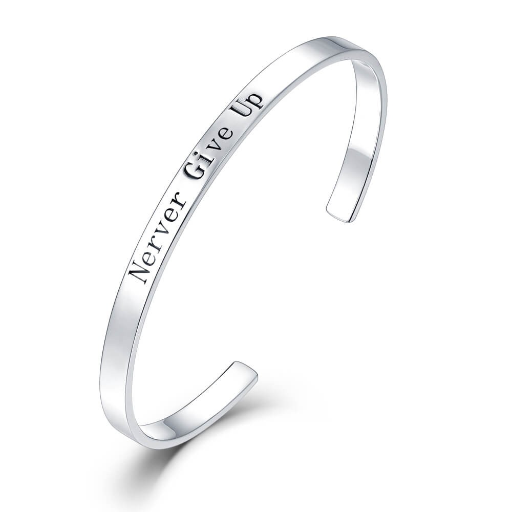 Open Bracelet Engraved Your Words