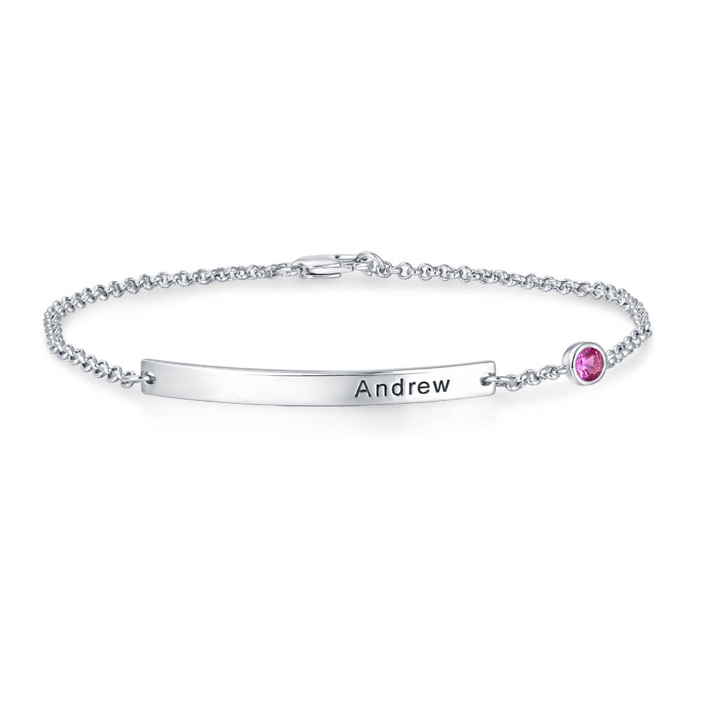 Personalised Nameplate Bracelet | Dainty Bracelet