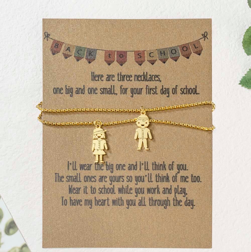 Personalised Back To School 2 Name Necklace for Student
