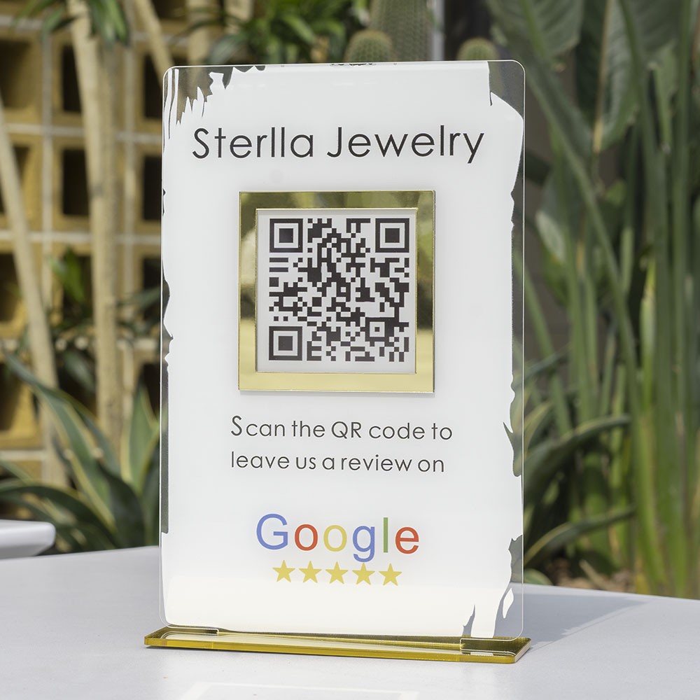 Personalised Business Review QR Code Sign