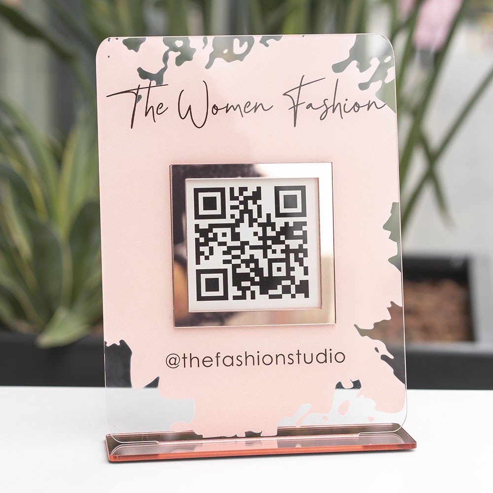 Personalised Business Social Media QR Code Sign