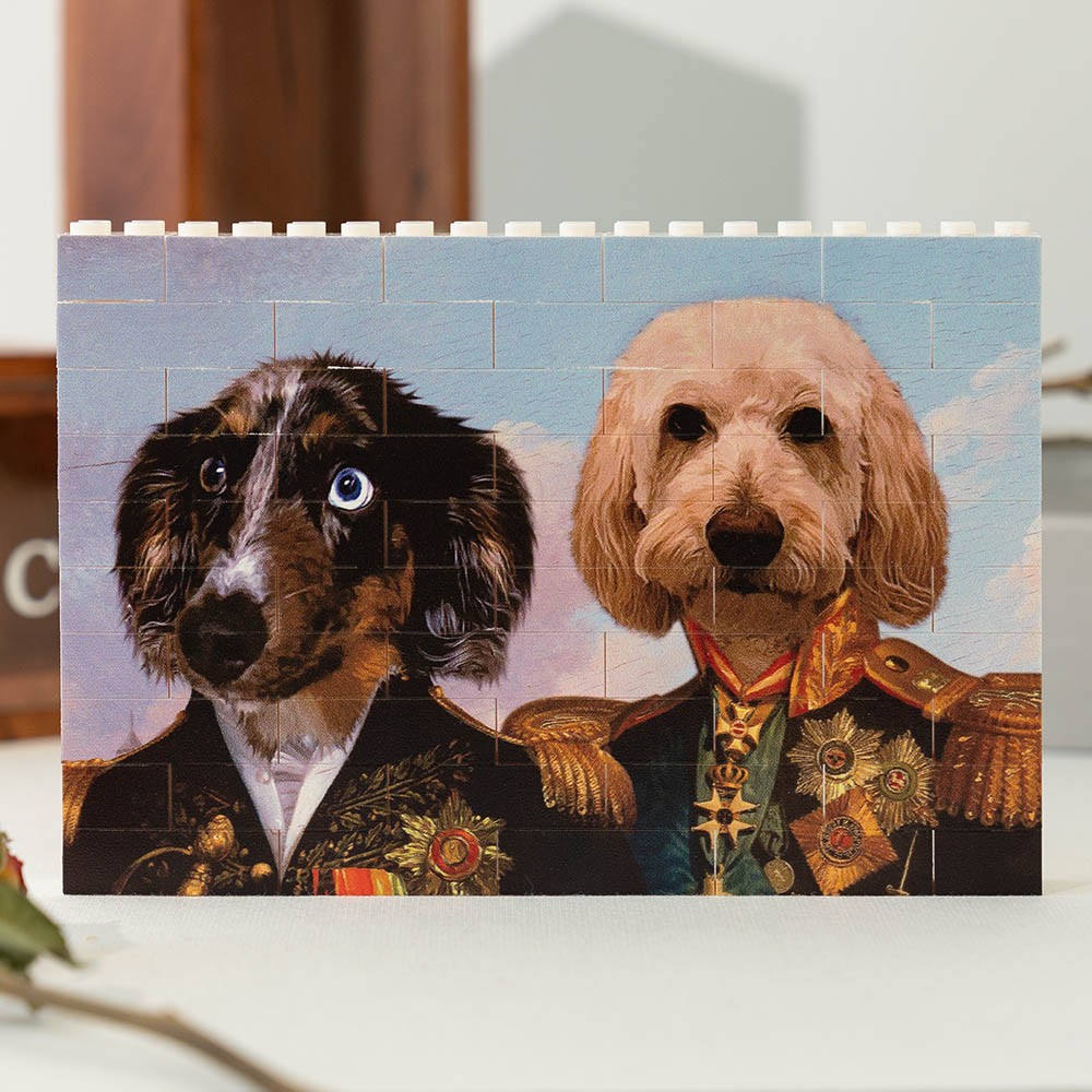 Personalised Building Brick Rectangle Shape Photo Building Block Pet Lover Gift Valentine's Day Gift for Her
