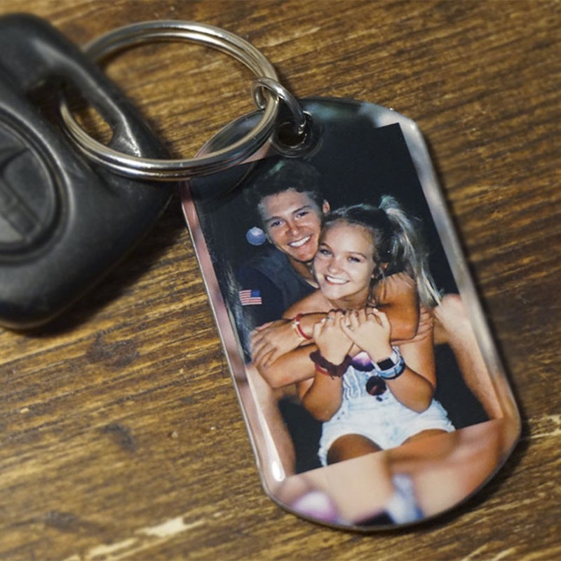 Personalised Photo Keychain Valentines Gift 