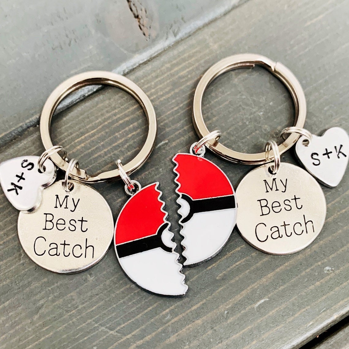 Personalised Couples Anime Keychain Set Valentine's Day Gift