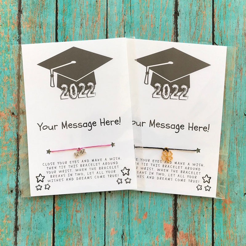 Personalised Graduation Wish Bracelet 