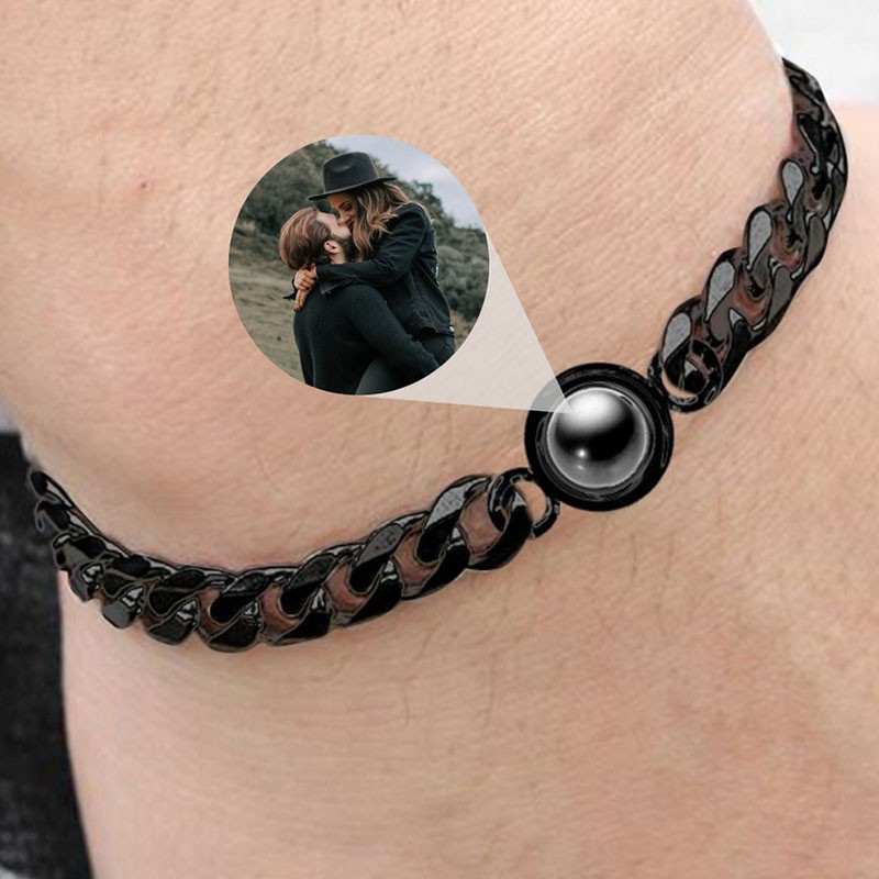 Personalised Photo Projection Bracelet Gift for Anniversary