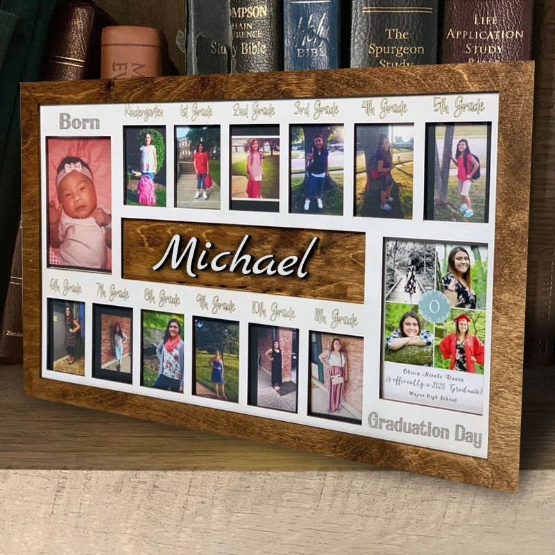 Personalised 3D K-12 School Years Photo Frame Back to School Gifts