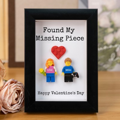 Custom Couple Tiny Figure Frame Valentine's Day Gift