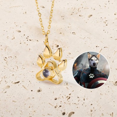 Personalised Memorial Pet Photo Projection Necklace
