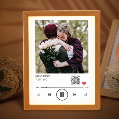 Personalised Couple Photo Night Light Frame Valentine's Day Gifts for Boyfriend Anniversary Gift Ideas for Her