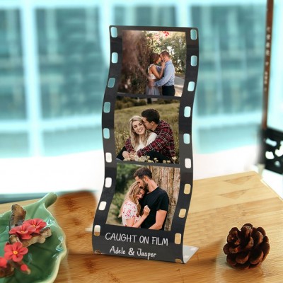 Personalised Memory Photo Film Reel Frame for Valentine's Day Anniversary Gift Ideas Unique Gifts for Boyfriend Husband