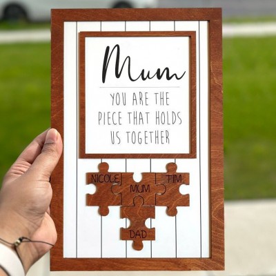 Personalised Handmade Puzzle Sign Create Heartfelt Memories The Perfect Birthday Gift Ideas for Mum Grandma Mother's Day Gift