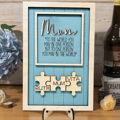 Personalised Puzzle Signs With Names Mother's Day Gift Birthday Gift Ideas For Mum Grandma