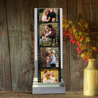 Custom Memory Film Photo Plaque Valentine's Day Gifts for Couple Anniversary Gift Ideas for Wife