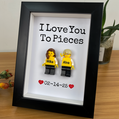 Custom Couple Tiny Figure Frame Valentine's Day Gift