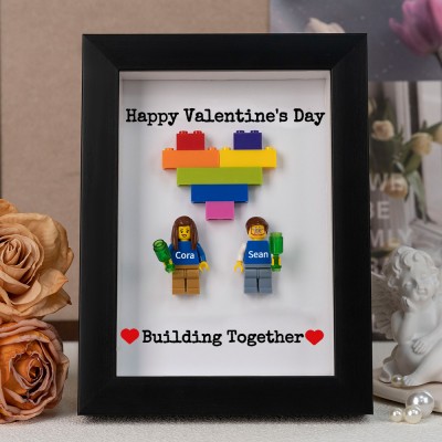 Custom Couple Tiny Figure Frame Valentine's Day Gift
