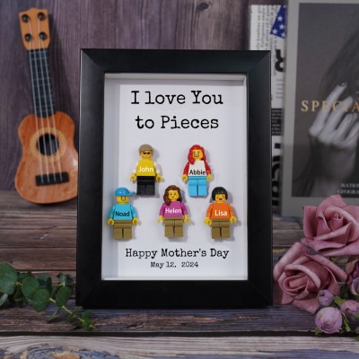 Personalised Family Tiny Figure Frame For Mother's Day Gift