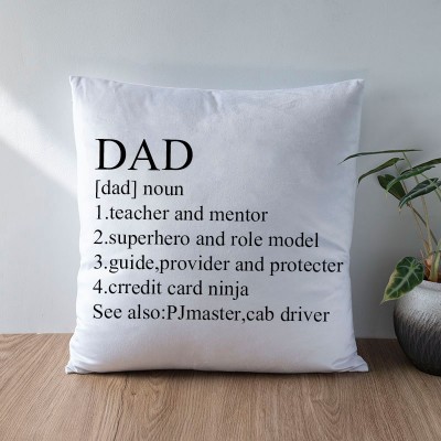 Personalised Dad Noun Pillow Father's Day Gift