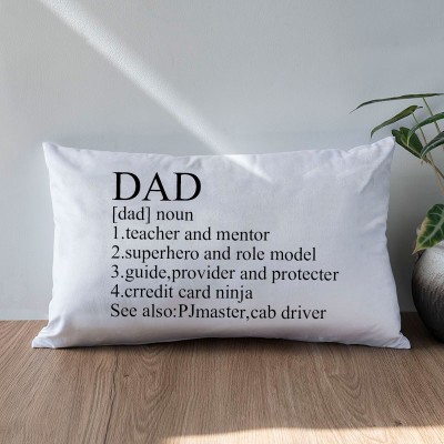 Personalised Dad Noun Pillow Father's Day Gift