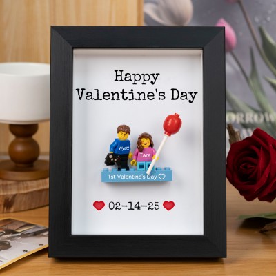 Custom Couple Tiny Figure Frame Valentine's Day Gift