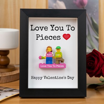 Custom Couple Tiny Figure Frame Valentine's Day Gift