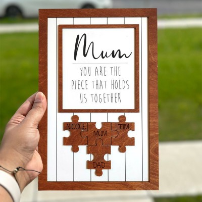 Personalised Handmade Puzzle Sign Create Heartfelt Memories The Perfect Birthday Gift Ideas for Mum Grandma Mother's Day Gift
