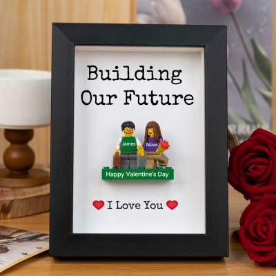 Custom Couple Tiny Figure Frame Valentine's Day Gift