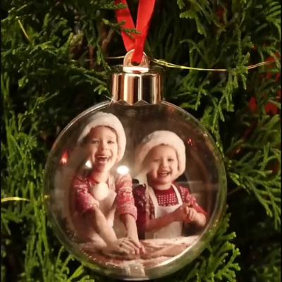 Personalised Double Sided Photo Ornament