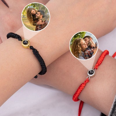 Personalised Photo Couple Bracelet Christmas Valentine's Day Gift for Her