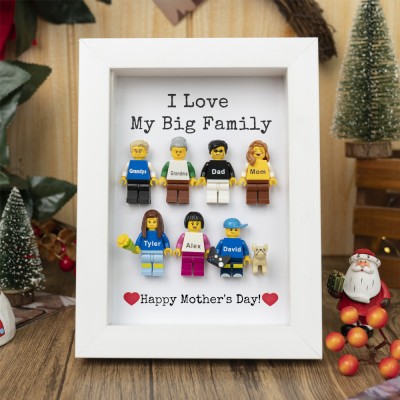 Personalised Family Tiny Figure Frame For Mother's Day Gift