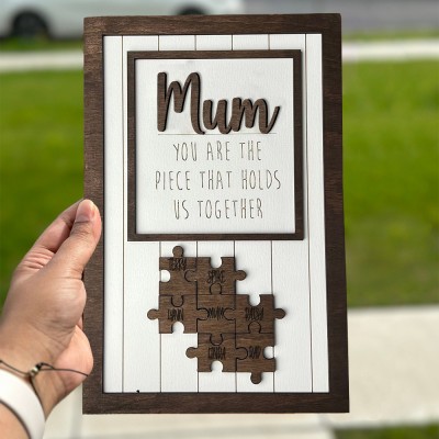 Personalised Handmade Heartfelt Memories Puzzle Sign The Perfect Gift Ideas for Mum Grandma Mother's Day Gift