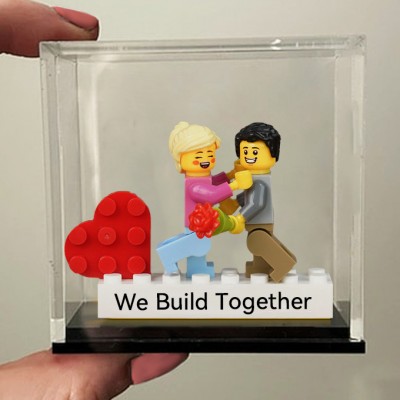 Personalised Tiny Figure on a Personalised Brick Valentine's Day Gifts