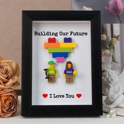 Custom Couple Tiny Figure Frame Valentine's Day Gift